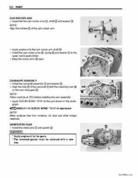 2006-2009 Suzuki LT-Z50 QuadSport ATV Factory Service Manual, Page 89