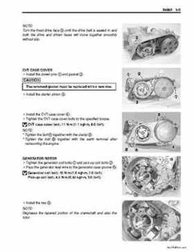 2006-2009 Suzuki LT-Z50 QuadSport ATV Factory Service Manual, Page 92