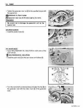 2006-2009 Suzuki LT-Z50 QuadSport ATV Factory Service Manual, Page 93