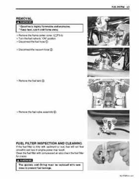 2006-2009 Suzuki LT-Z50 QuadSport ATV Factory Service Manual, Page 98