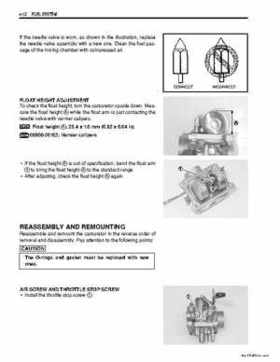 2006-2009 Suzuki LT-Z50 QuadSport ATV Factory Service Manual, Page 107