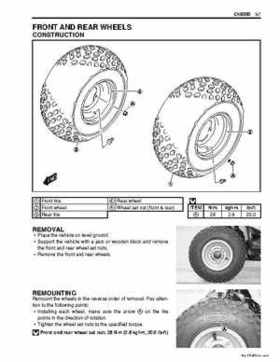 2006-2009 Suzuki LT-Z50 QuadSport ATV Factory Service Manual, Page 116
