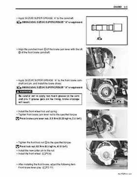 2006-2009 Suzuki LT-Z50 QuadSport ATV Factory Service Manual, Page 124