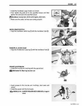 2006-2009 Suzuki LT-Z50 QuadSport ATV Factory Service Manual, Page 134