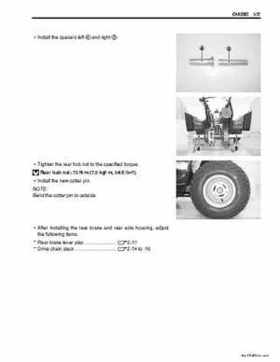 2006-2009 Suzuki LT-Z50 QuadSport ATV Factory Service Manual, Page 146