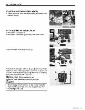 2006-2009 Suzuki LT-Z50 QuadSport ATV Factory Service Manual, Page 167