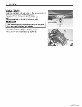 2007-2009 Suzuki LTZ90 factory service manual, Page 125