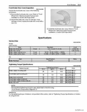 2009 Suzuki 400 LTZ Quad Sport Service Manual, Page 386