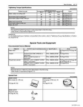 2009 Suzuki 400 LTZ Quad Sport Service Manual, Page 398