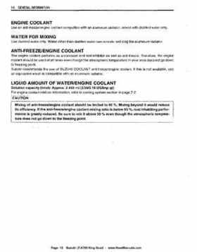 All Years Suzuki LT-A700 King Quad 700 Factory Service Manual, Page 12
