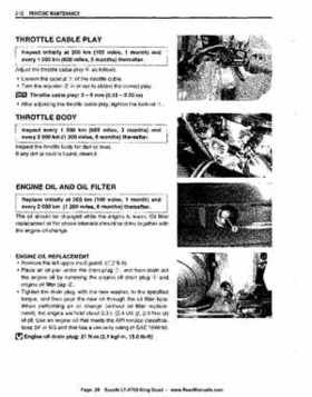 All Years Suzuki LT-A700 King Quad 700 Factory Service Manual, Page 28