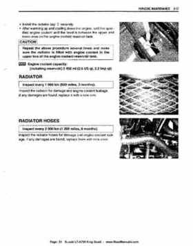 All Years Suzuki LT-A700 King Quad 700 Factory Service Manual, Page 33