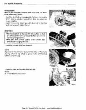 All Years Suzuki LT-A700 King Quad 700 Factory Service Manual, Page 36