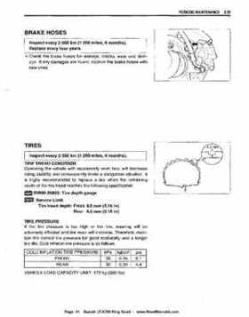 All Years Suzuki LT-A700 King Quad 700 Factory Service Manual, Page 41