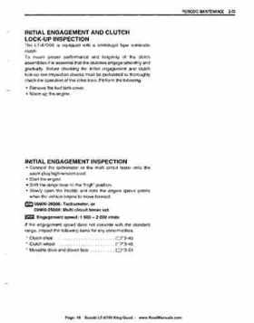 All Years Suzuki LT-A700 King Quad 700 Factory Service Manual, Page 49