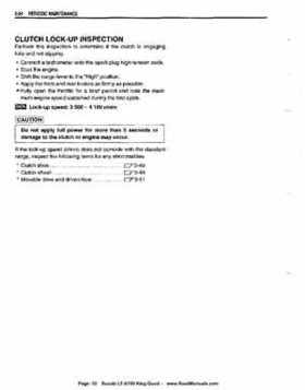 All Years Suzuki LT-A700 King Quad 700 Factory Service Manual, Page 50