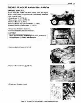 All Years Suzuki LT-A700 King Quad 700 Factory Service Manual, Page 53