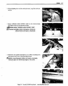All Years Suzuki LT-A700 King Quad 700 Factory Service Manual, Page 61