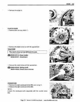 All Years Suzuki LT-A700 King Quad 700 Factory Service Manual, Page 73