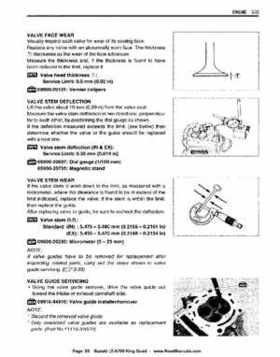 All Years Suzuki LT-A700 King Quad 700 Factory Service Manual, Page 83
