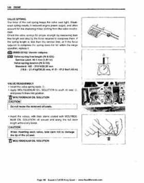 All Years Suzuki LT-A700 King Quad 700 Factory Service Manual, Page 88