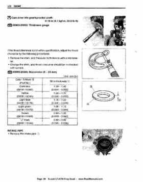 All Years Suzuki LT-A700 King Quad 700 Factory Service Manual, Page 90