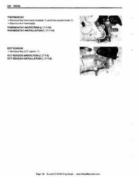 All Years Suzuki LT-A700 King Quad 700 Factory Service Manual, Page 92