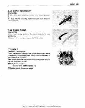 All Years Suzuki LT-A700 King Quad 700 Factory Service Manual, Page 93