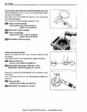 All Years Suzuki LT-A700 King Quad 700 Factory Service Manual, Page 96