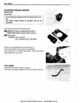 All Years Suzuki LT-A700 King Quad 700 Factory Service Manual, Page 98
