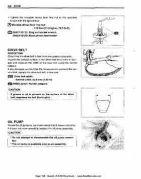 All Years Suzuki LT-A700 King Quad 700 Factory Service Manual, Page 108