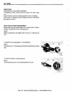 All Years Suzuki LT-A700 King Quad 700 Factory Service Manual, Page 118