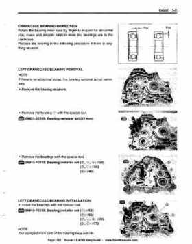 All Years Suzuki LT-A700 King Quad 700 Factory Service Manual, Page 125
