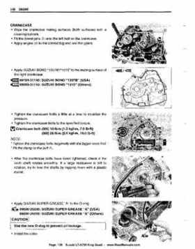 All Years Suzuki LT-A700 King Quad 700 Factory Service Manual, Page 136