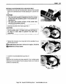 All Years Suzuki LT-A700 King Quad 700 Factory Service Manual, Page 139