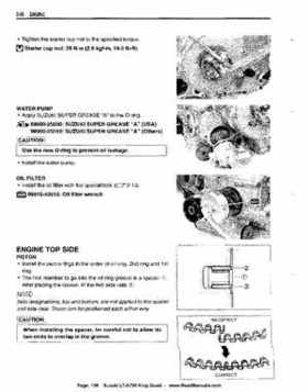 All Years Suzuki LT-A700 King Quad 700 Factory Service Manual, Page 146