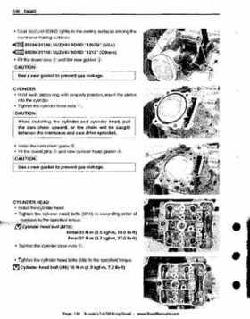 All Years Suzuki LT-A700 King Quad 700 Factory Service Manual, Page 148