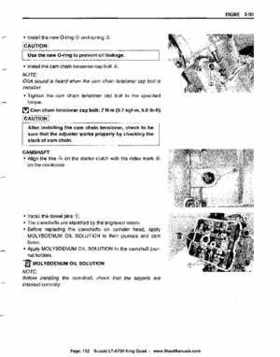 All Years Suzuki LT-A700 King Quad 700 Factory Service Manual, Page 152