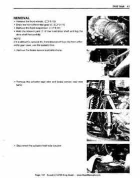 All Years Suzuki LT-A700 King Quad 700 Factory Service Manual, Page 157