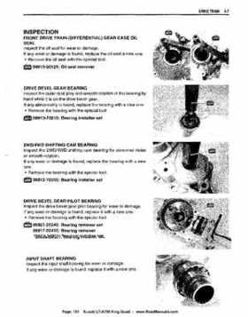 All Years Suzuki LT-A700 King Quad 700 Factory Service Manual, Page 161