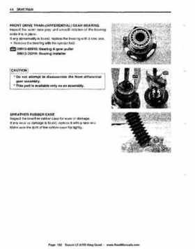 All Years Suzuki LT-A700 King Quad 700 Factory Service Manual, Page 162