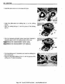 All Years Suzuki LT-A700 King Quad 700 Factory Service Manual, Page 166