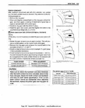 All Years Suzuki LT-A700 King Quad 700 Factory Service Manual, Page 187
