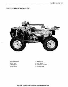 All Years Suzuki LT-A700 King Quad 700 Factory Service Manual, Page 205