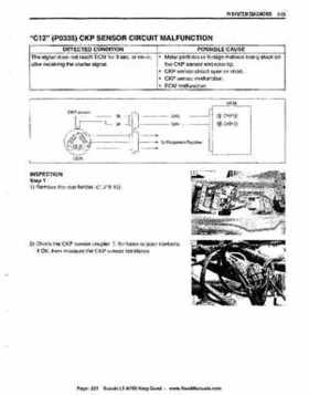 All Years Suzuki LT-A700 King Quad 700 Factory Service Manual, Page 223