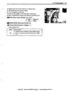 All Years Suzuki LT-A700 King Quad 700 Factory Service Manual, Page 227