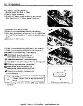All Years Suzuki LT-A700 King Quad 700 Factory Service Manual, Page 232