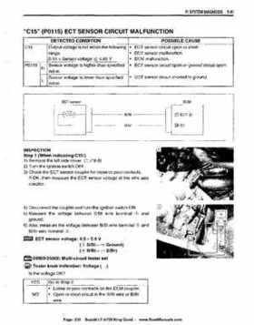 All Years Suzuki LT-A700 King Quad 700 Factory Service Manual, Page 235