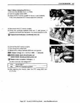 All Years Suzuki LT-A700 King Quad 700 Factory Service Manual, Page 237