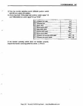 All Years Suzuki LT-A700 King Quad 700 Factory Service Manual, Page 241